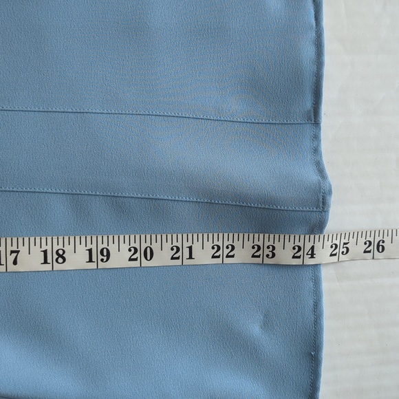 Covington Floral Embroidered Button Down Blouse LARGE 14-16 Blue Eyelet Trim - Picture 14 of 15